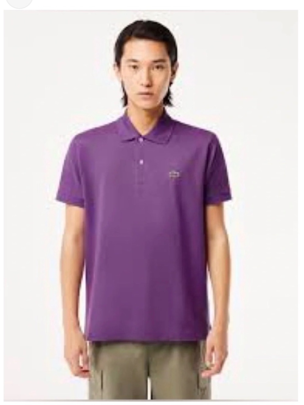 Lacoste Purple Classic Pique Polo Shirt Size 7